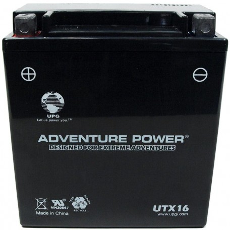 Adventure Power UTX16 (YTX16-BS) (12V, 14AH) Motorcycle Battery