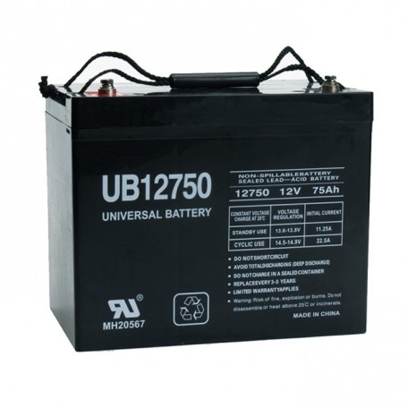 Universal Power UB12750 (Group 24) 12 Volt, 75 Ah AGM UPS Battery