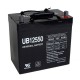 Universal Power UB12550 Group 22NF 12 Volt, 55 Ah AGM Battery