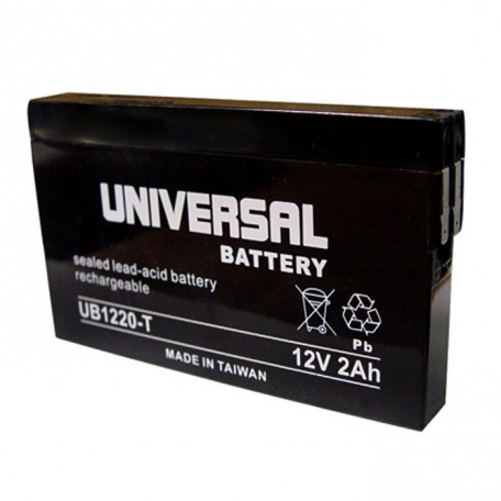 Universal Power UB1220-T 12 Volt, 2 Ah Sealed AGM Battery