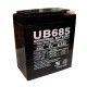 Universal Power UB685 6 Volt, 8.5 Ah Sealed AGM Battery
