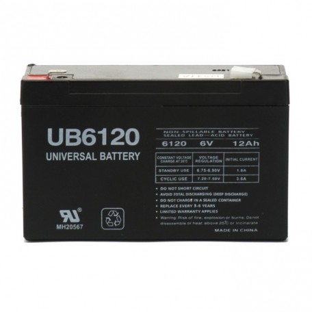 Universal Power UB6120 6 Volt, 12 Ah Sealed AGM Battery