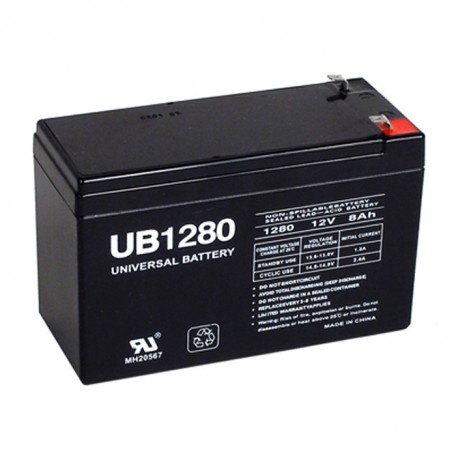 Universal Power UB1280 12 Volt, 8 Ah Sealed AGM .250 tab UPS Battery