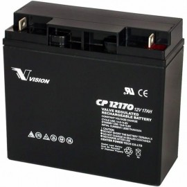 CP12170 Sealed AGM 12 volt 17 ah Vision Battery Nut & Bolt terminals