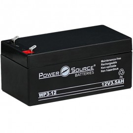 WP3-12 Sealed AGM Battery 12 volt 3.5 ah Power Source