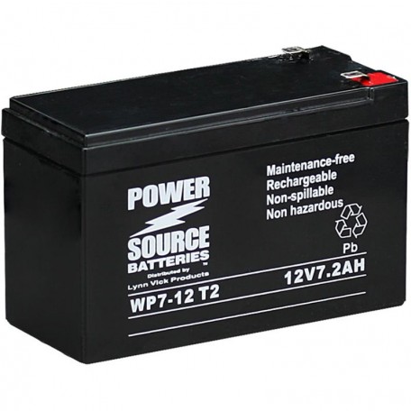 WP7.0-12 T2 Sealed AGM Battery 12v 7.2ah Power Source .250 terminals