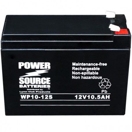 WP10-12S Sealed AGM Battery 12 volt 10.5 ah, 10 ah Power Source