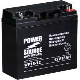 WP18-12 Sealed AGM Battery 12 volt 18 ah Power Source