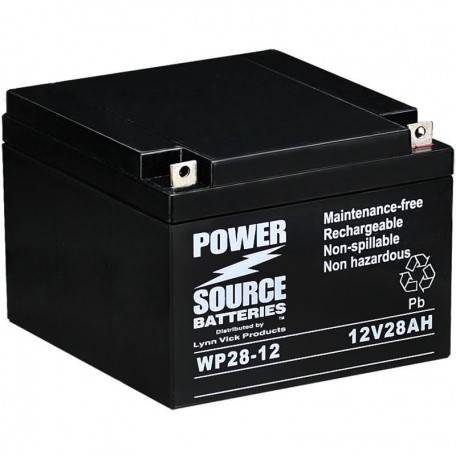 WP28-12 Sealed AGM Battery 12 volt 28 ah Power Source