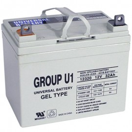 U1 GEL replaces Enduring 12 Volt 32 ah GEL U1 Wheelchair Battery