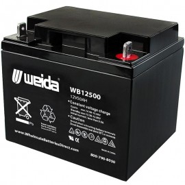 WB12500 Sealed AGM Battery 12 volt 50 ah Weida