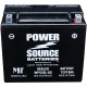 WPX20L-BS Motorcycle Battery replaces oem 65989-90 for Harley