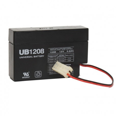 12 Volt 0.8 ah UB1208 Security Alarm Battery also replaces 0.7ah