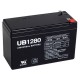 12 Volt 8 ah UB1280 Security Alarm Battery replaces 12v 7.2ah