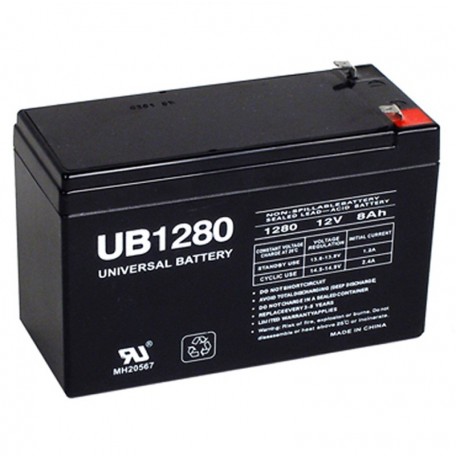 12 Volt 8 ah UB1280 Security Alarm Battery replaces 12v 7.5ah