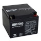 12 Volt 26 ah Security Alarm Battery replaces 24ah GS Portalac PE12V24A