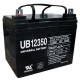 12 Volt 35 ah U1 Alarm Battery replaces 33ah Yuasa Enersys NP33-12