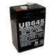 6 Volt 4.5 ah (12v 4.5a) UB645 Security Alarm Battery replaces 4ah