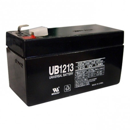 12 Volt 1.3 ah UB1213 Security Alarm Battery replaces 12v 1.2ah