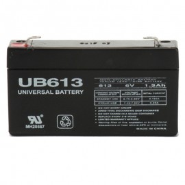 6 Volt 1.3 ah Alarm Battery replaces GE Security 60-914
