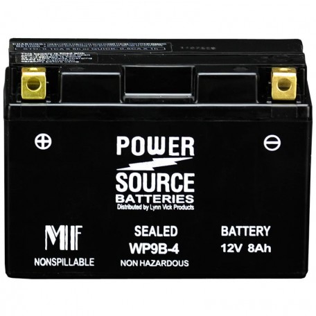 Power Source WP9B-4 Sealed AGM 180cca Motorcycle Battery