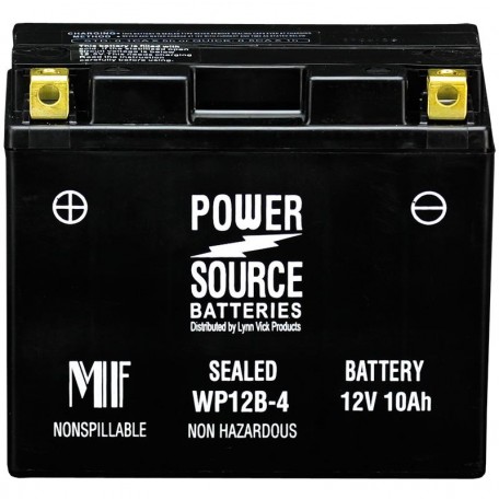 Power Source WP12B-4 Sealed AGM 225cca Motorcycle Battery