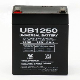 12 Volt 5 ah Fire Alarm Battery replaces 12v 5ah Power-Sonic PS-1250
