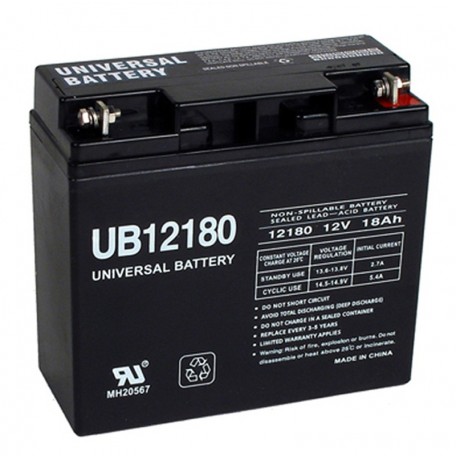 12 Volt 18 ah Fire Alarm Battery replaces Fire-Lite BAT12180