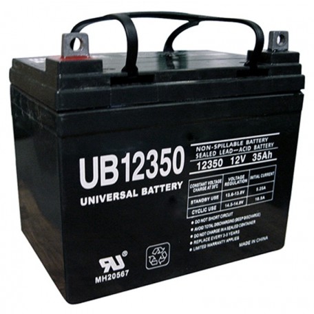 12v U1 Wheelchair Battery replaces 36ah Shoprider 109101-88107-36P
