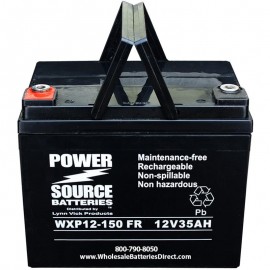 WXP12-150FR 35 ah Ultra High Rate 10 year design UPS Backup Battery