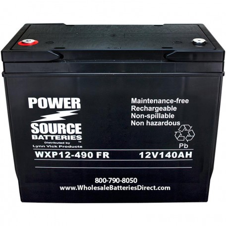 WXP12-490FR 140 ah Ultra High Rate 10 year design UPS Backup Battery