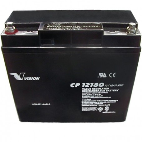 CP12180XRP 12v 18ah XRP Reverse Polarity SLA AGM Generator Battery