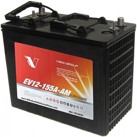 12 volt 133ah J185 EV12-155A-AM Sealed AGM Scrubber Sweeper Battery