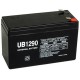12v 9ah UPS Backup Battery replaces 34w CSB HR1234WF2, HR 1234W F2