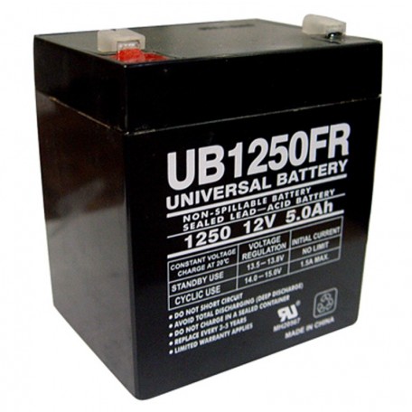 12v 5a UPS Battery replaces Power-Sonic PSH-1255 F2 FR, PS1255 F2 FR