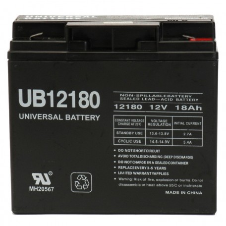 12 Volt 18 ah UPS Battery replaces Interstate BSL1115, BSL 1115
