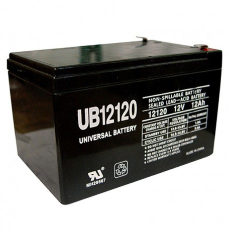 12ah UPS Battery replaces Genesis NPH12-12, NPH 12-12 .25 terminal