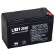 12 Volt 8 ah UPS Backup Battery replaces 7.5ah Werker WKA12-7.5F2