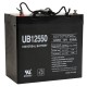 12v 55ah UPS Battery replaces 46ah C&D Dynasty TEL12-45, TEL-12-45