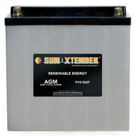 12v 56ah Deep Cycle Sun Xtender PVX-560T SCADA Solar Battery