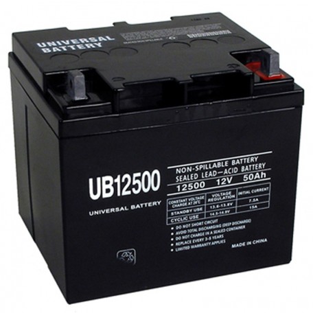 12v 50a UB12500 UPS Battery replaces 42ah Fiamm FGC24204, FGC 24204