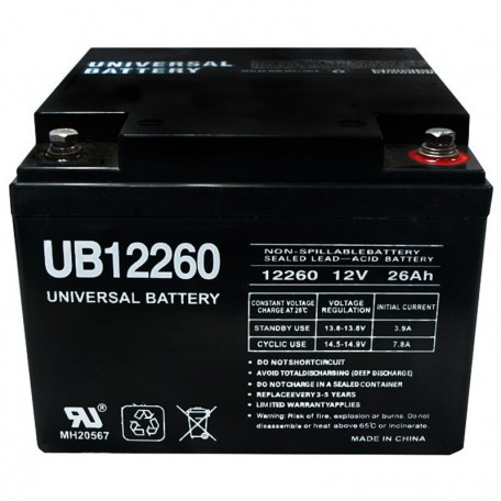 12 Volt 26 ah UB12260IT Power Cell Sealed AGM Car Audio Battery