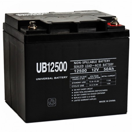 WATTSTUNDE 12-50 12V AGM Battery 50Ah C20