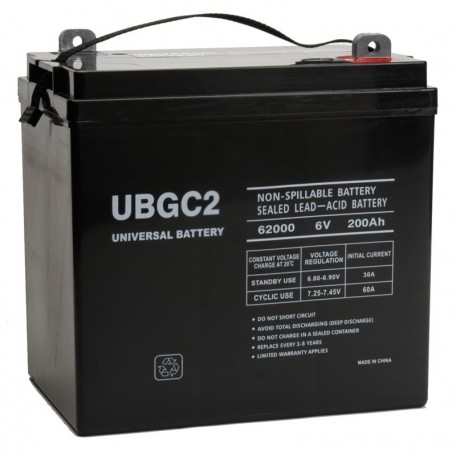 6 Volt 200ah AGM Solar Battery replaces 224ah FullRiver DC224-6