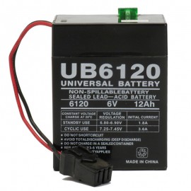 UB6120 TOY Battery replaces Power Wheels Hobbymasters Super 6 6V12A