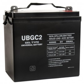 Universal Power 6 Volt 200 ah UB-GC2 GEL Sealed Solar Battery