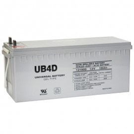 Universal Power 12 Volt 180 ah UB-4D GEL Sealed SCADA Solar Battery