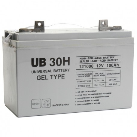 UB-30H GEL replaces Trojan 12 Volt 102 ah 31-GEL Wheelchair Battery