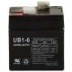 6 Volt 1 ah UB610 Emergency Lighting Battery