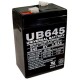 6 Volt 4.5 ah UB645 Emergency Lighting Battery replaces 4ah